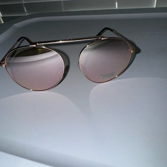 Tom Ford Simone 02 pink mirror aviator sunglasses - Picture 2 of 7